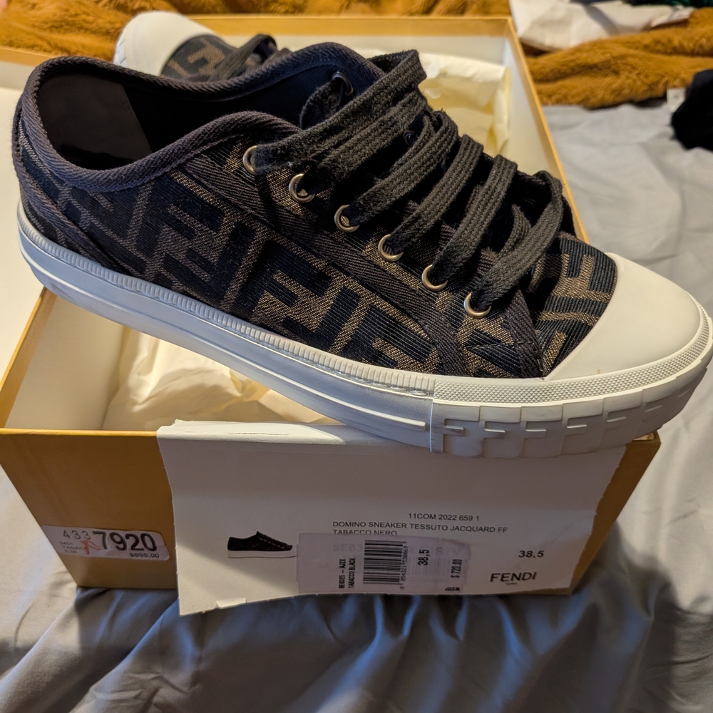 Fendi Domino Jacquard Sneakers